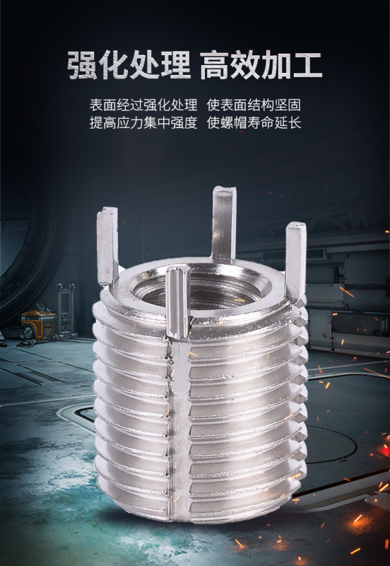 Lightweight Lock-Type Threaded Stainless Steel Fastener Bolt Nut