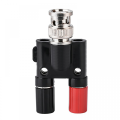 RF Coaxial Adapter BNC Male Twin Binding Post