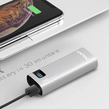 HOUNY High Capacity Aluminum PD+QC 3.0 Type-C 20000mAh Power Bank