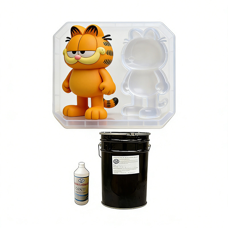 Condensation curing silicone mold rubber