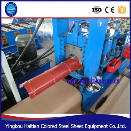 High speed ridge cap tile making roll machine building construction