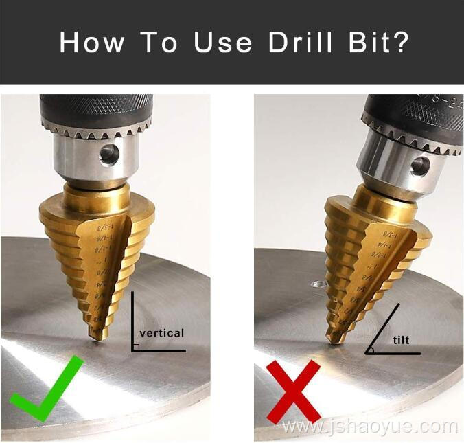 new Step Drill Bit - Titanium Coated