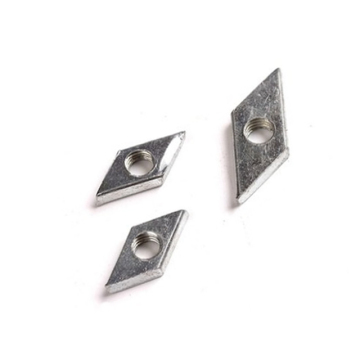 Jualan Langsung Kustom: M6, M8, M10 Karbon Keluli C1035 Gred 4.8 Kelas 10.9 Zink Biru Galvanized Square Diamond Rhombus Rotating Nut