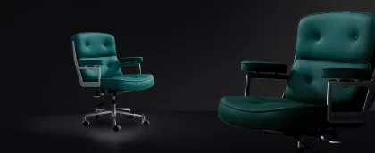 Golden Red Back Office Swivel Office Chair