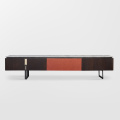 Saddle Leather Modern Fantastic Living Room TV Stand