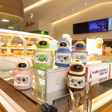 Student Outdoor Straw Convenient Water Bottle