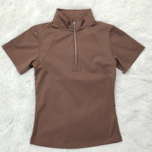 Umidade Mulher Mulher Camista de Caminhão de Camisa de Casa equestre