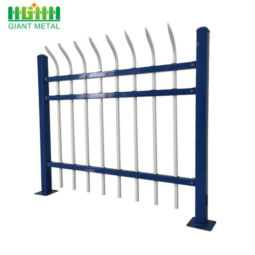 Loop top wrought iron fence