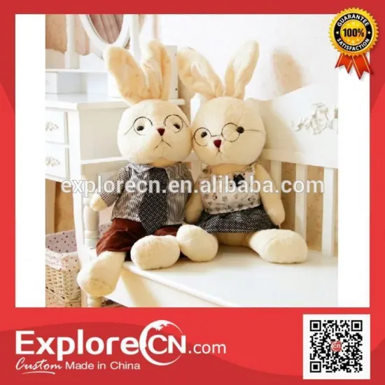 Promotional plush metoo rabbit toy with full printing
