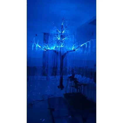 Colorful LED Fiber Optic Tree Lights for Diverse Holiday Decorations