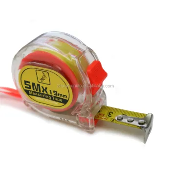 10 Feet Self-locking Transparent Drop Resistance Metal Measuring Tape