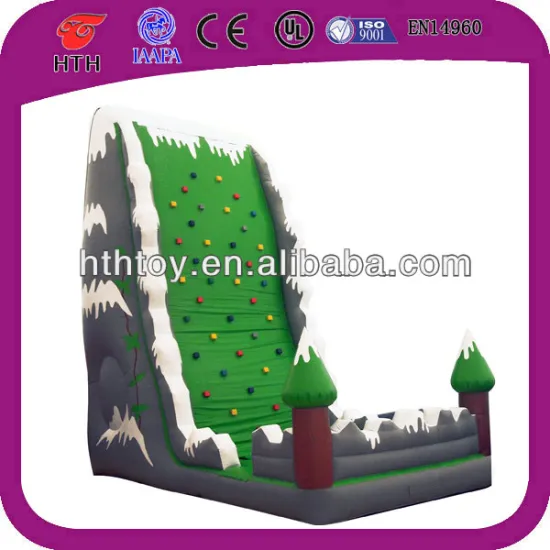 Inflatable outdoor climbing wall for kids and adults