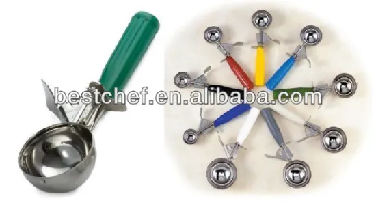 18-10 stainless steel Thumb press ice cream dishers