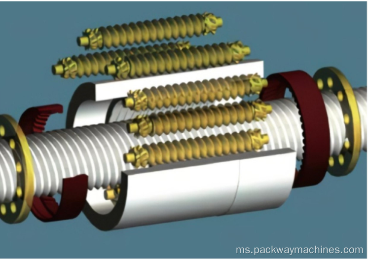 0-30 tan silinder elektrik skru roller planet