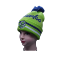 Beanie Rajut Pom Pom Menampilkan Logo Tim