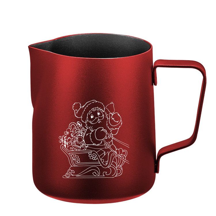 Milk Frothing Pitcher With Logo Christmas