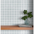 White Square Glass Mosaic Tile