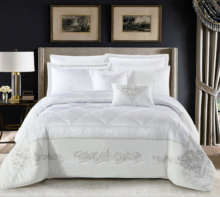 Embroidery homeuse bedding comforter luxury bedding sets