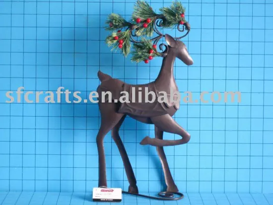 metal christmas reindeer