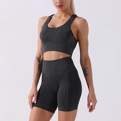 Conjunto feminino de treino de ioga Conjunto de motociclista de fitness