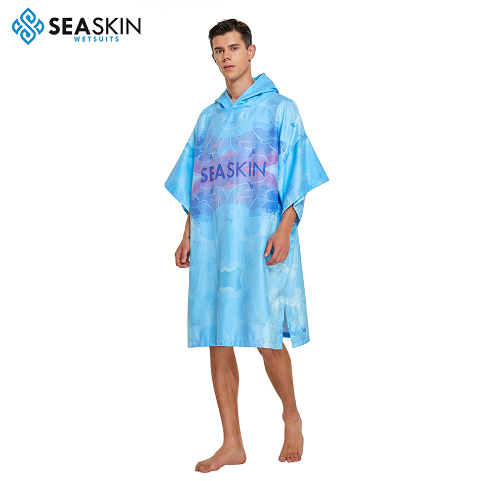 Seaskin Microfiber Large Cuff Surf Poncho Changing Robe