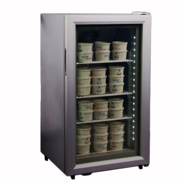 70L commercial display freezer, glass door freezer
