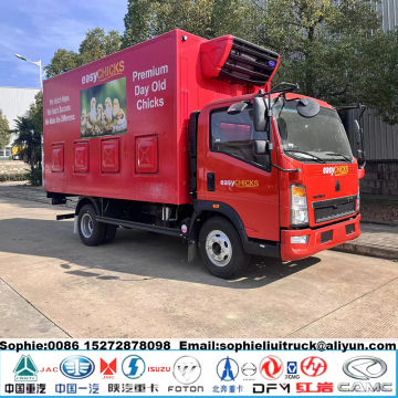 HOWO 4x4 5T Live Poultry Transport Vehicle