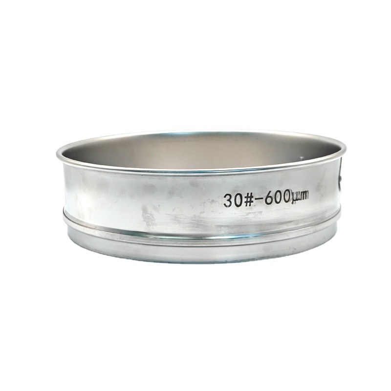 New 0.2mm 304 Stainless Steel Wire Mesh Laboratory Test Sieve Circular Sieve Metal Fiber Customizable Square-3 Months Retail