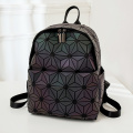 Travel Backpack Geometric laser cut luminous women bag big capacity travel school bag for teenage girls Factory