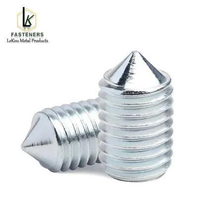 Hex socket Cone point set screws