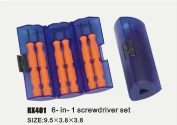 6 in 1 multi screwdriver set for travelling