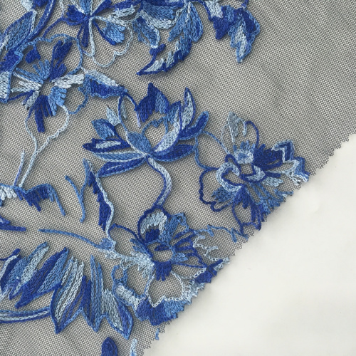 Newest Design Multicolor Rayon Yarn Embroidery Fabric
