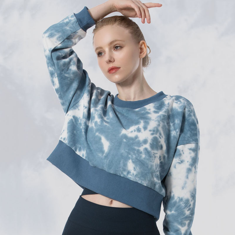 Anpassad höst Nya Tie Dye Sweatshirts för kvinnor