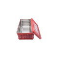 Zinnplatte Rechteckige Dose Bügelnbox Speicherbox