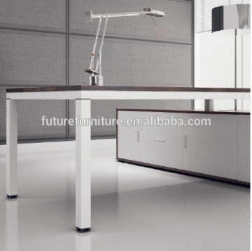 2016 Germany Market White Color Aluminium Leg Cheap Office Desk (Hot)