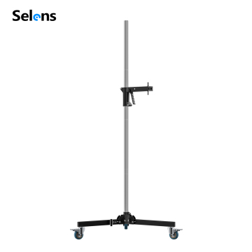 Selens SLH4-S2500 Roller Column Stand with Sliding Arm and Wheels for Photo Studio