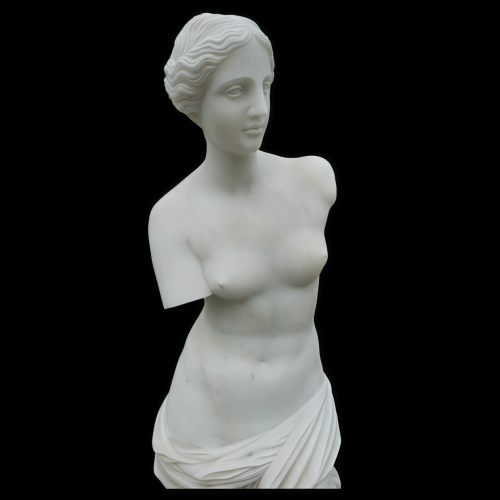 Escultura de arte griego tallado a mano