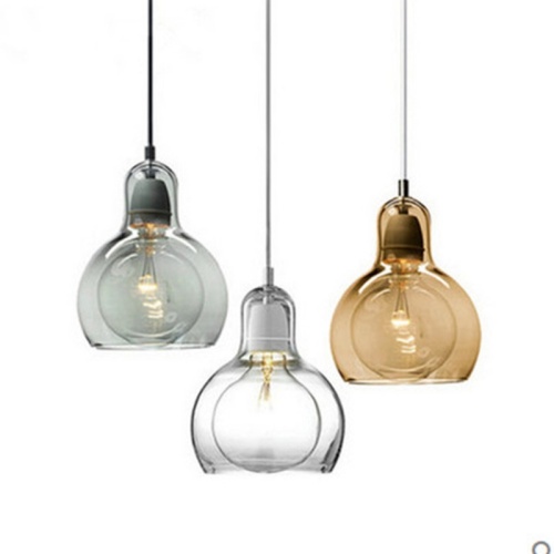 Lampes en verre suspendues contemporaines LEDER