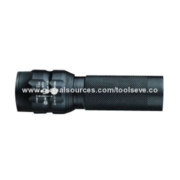 Aluminium flashlight, measures 34.5*114mm