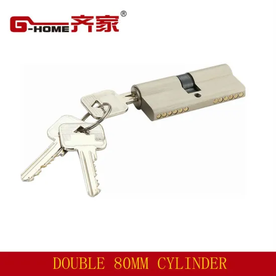 ignition lock cylinder 80mm double side brass cylinder