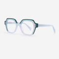 Square Full Rim Laminated Acetate Women`s Optical Frames 23A3044