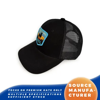 Deer Wilderness Patch Mesh Trucker Baseball Caps
