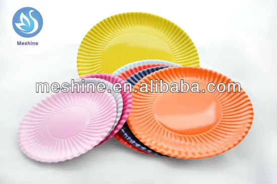 7 and 9 inch colorful paper plate