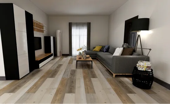 6.5mm pine wood plank pvc WPC click flooring