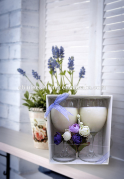 glass cup candle & home decoration