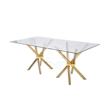 Hot Sales: Superior Quality Stainless Steel Table Bases for Wedding and Party Dining Glass Tables