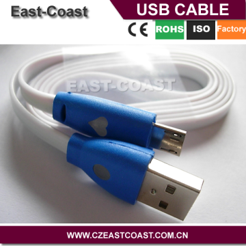 LED 3FT Smile Face Micro USB Data Sync Charger Cable Cord For Galaxy S3 S4