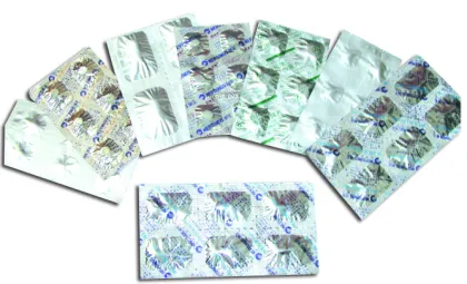 Pharmaceutical Double Aluminum Laminated Foil for  tablets and capsules