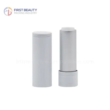 Empty White Metal Lipstick Tube