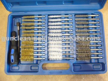 38 pc Wire Brush Set Brass Steel & Nylon Rotary Brush